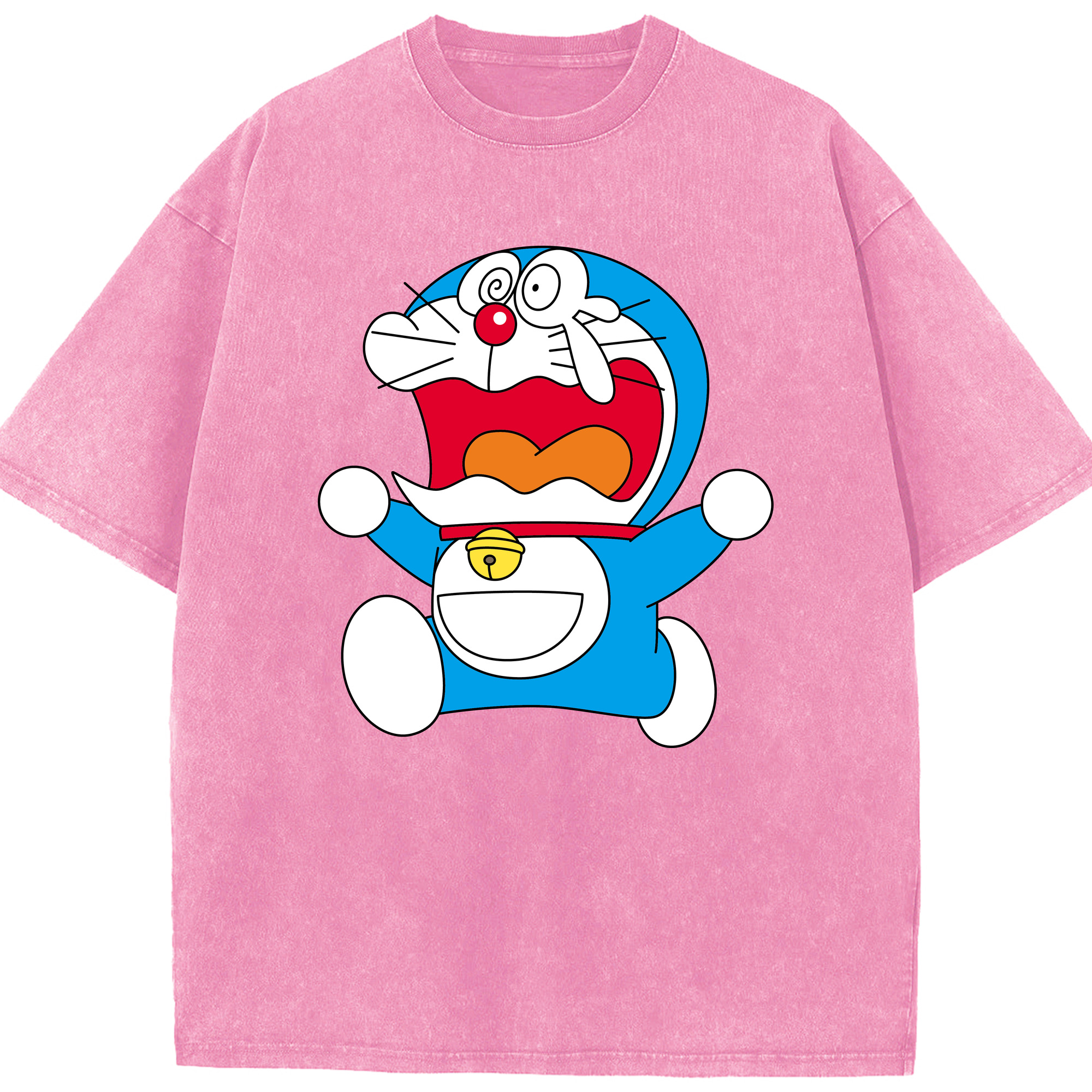 （画像用） ドラえもん Doraemon 綿100% ヴィンテージ風 半袖Tシャツ（フロントプリント）